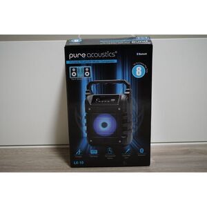 NEW! Pure Acoustics Portable Bluetooth Music Companion Speakers Black